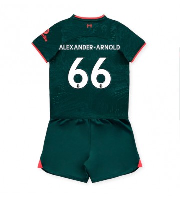 Liverpool Alexander-Arnold #66 Tredjedraktsett Barn 2022-23 Kortermet (+ Korte bukser)